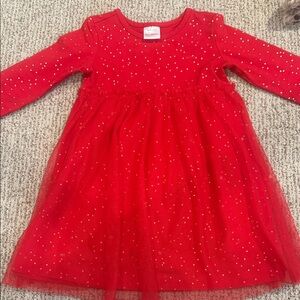 Hanna Andersson Red Sparkle Kids Dress
